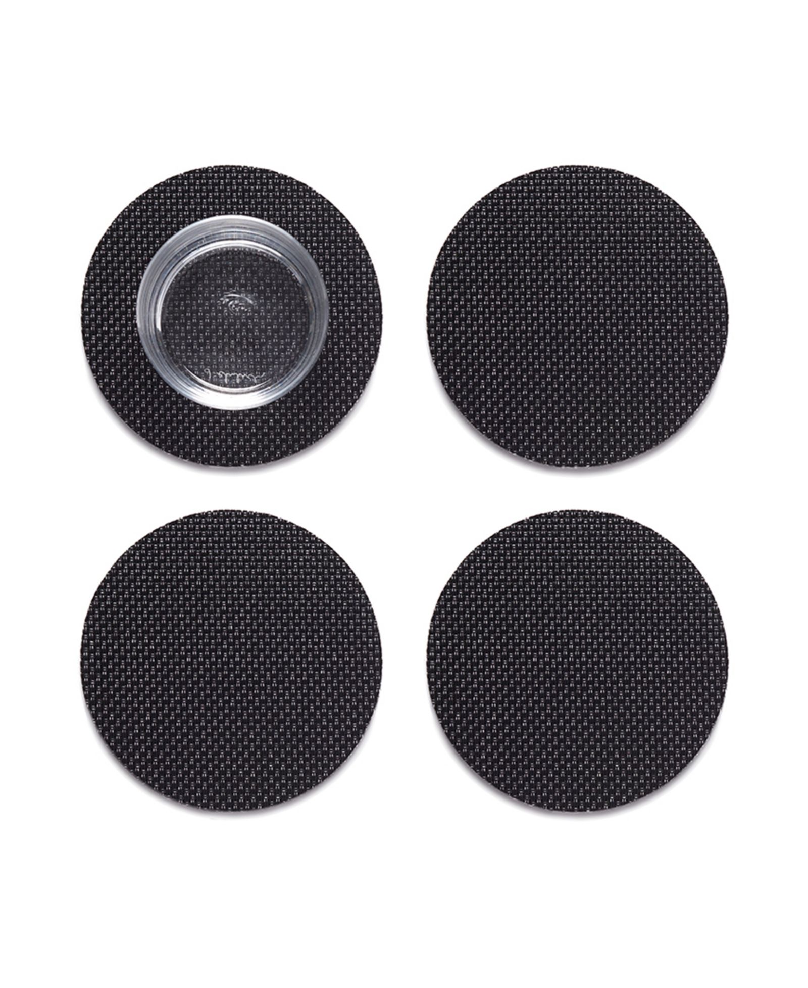Chilewich Mini Basketweave Round Coasters, Set of 4