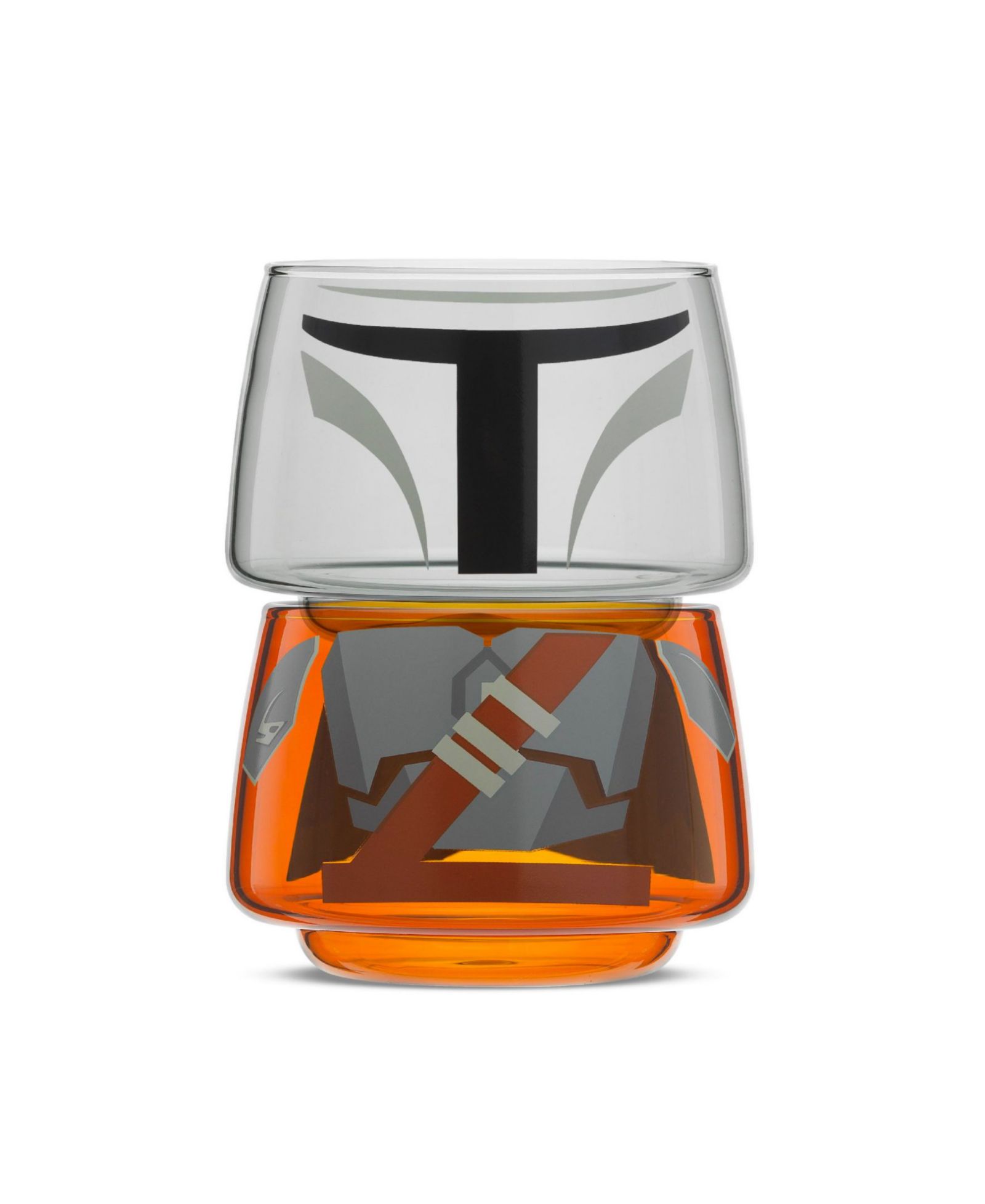 JoyJolt Star Wars™ Stackable Character Collection Mandalorian Stackable Glasses - 8 oz