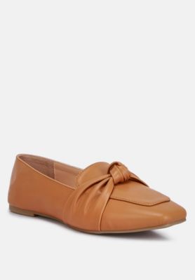 London Rag Womens Denali Faux Leather Flat Loafers
