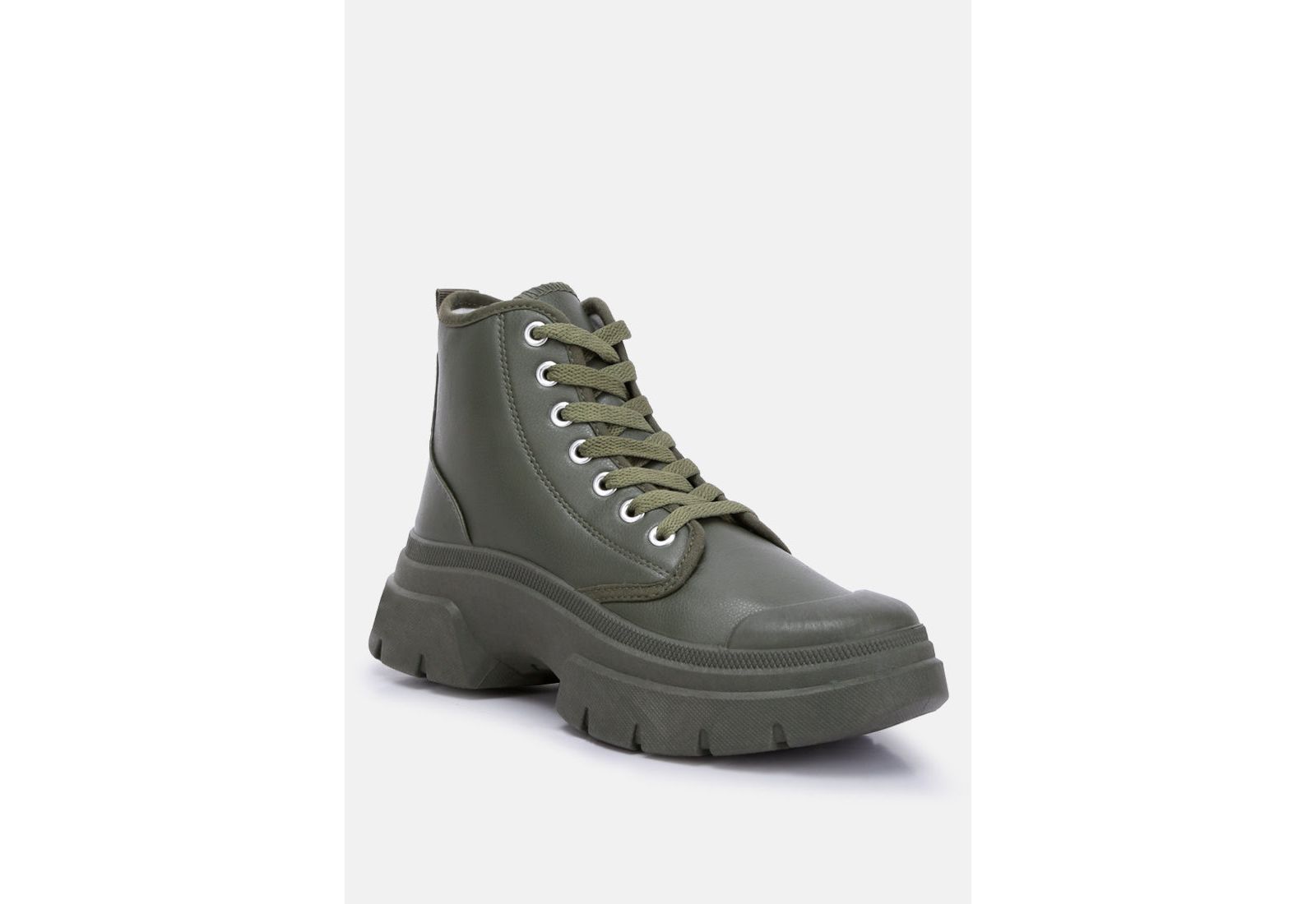 London Rag Womens Roxane Chunky Lace Up Boots