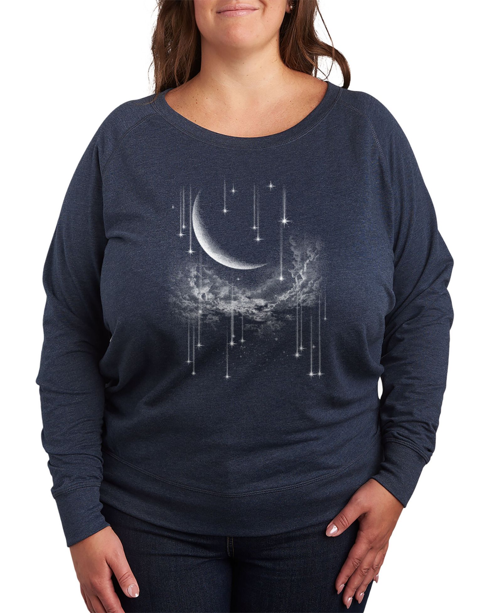 Графический джемпер Hybrid Apparel Falling Stars Plus Size