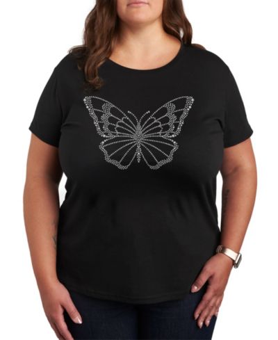 Графическая футболка Hybrid Apparel Butterfly Sparkle Plus Size