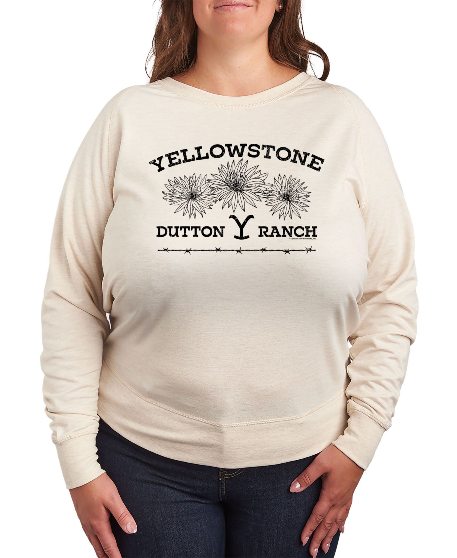 Hybrid Apparel графический пуловер Yellowstone Wildflowers Plus Size