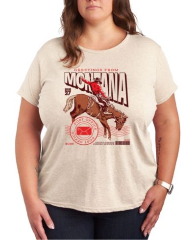 Графическая футболка Plus Size Hybrid Apparel Montana Stamp