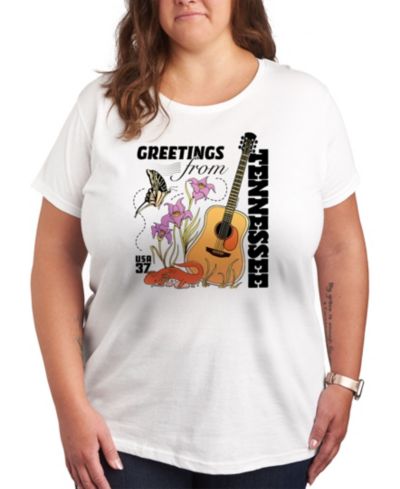 Мужская футболка Hybrid Apparel Tennessee Stamp Plus Size Graphic