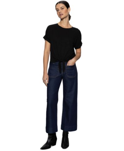 Sanctuary Women's The Marine Comfort-Stretch Wide-Leg Jeans