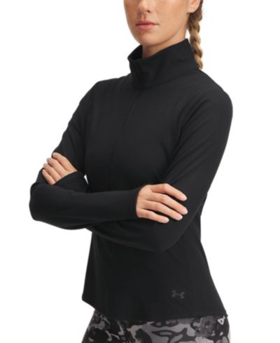 Женский топ Under Armour Motion с длинным рукавом и полумолнией