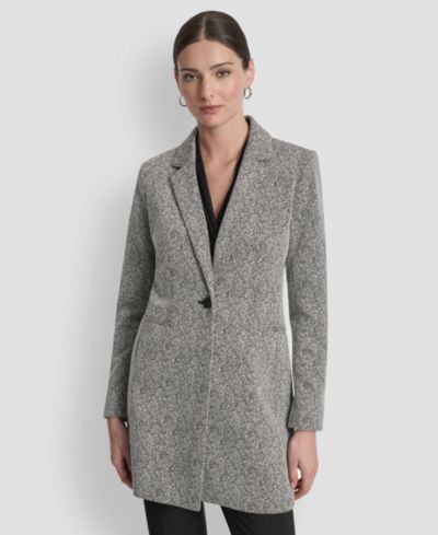 DKNY Women's Notch-Lapel Single-Button Long-Sleeve Blazer