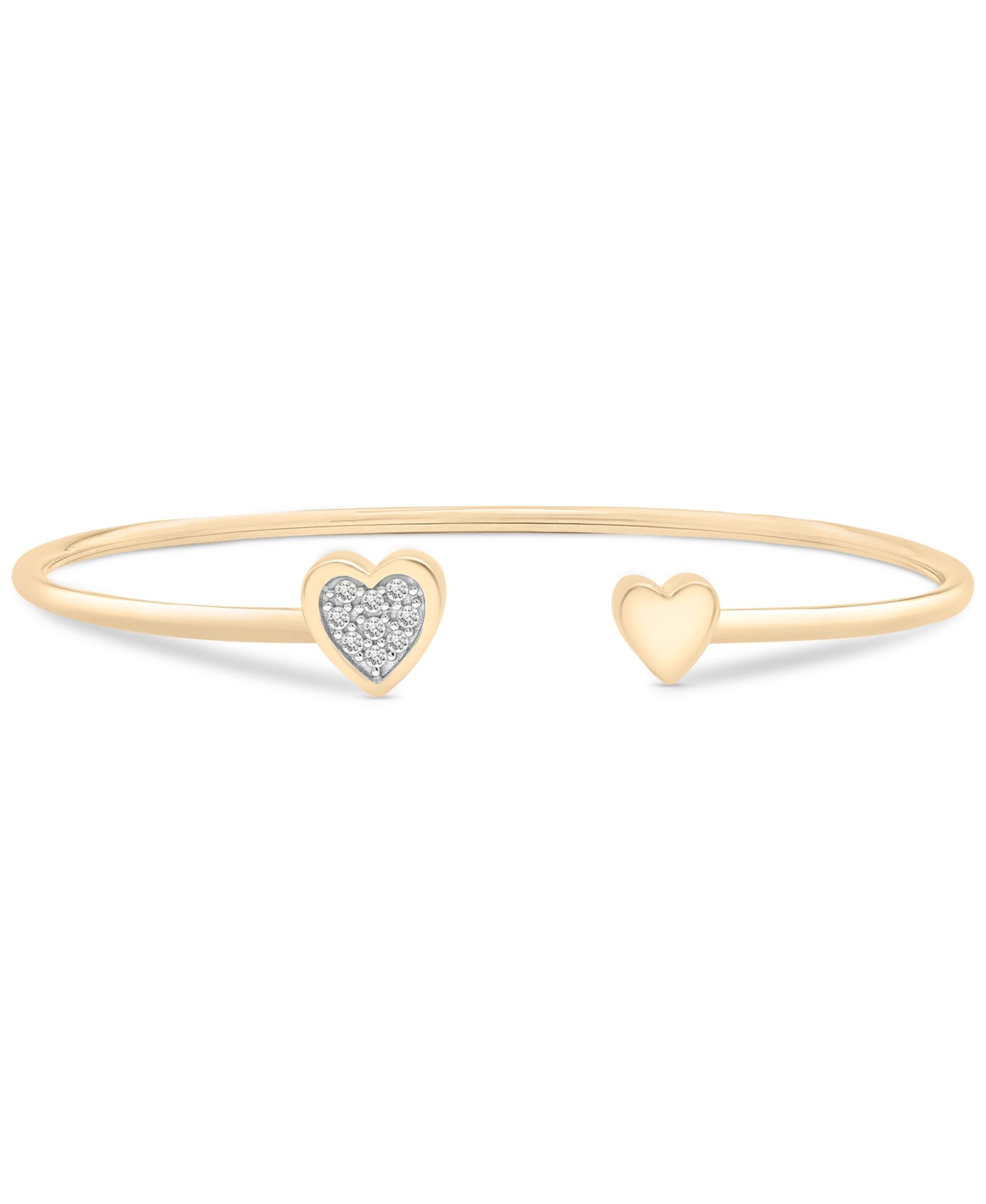 Браслет Wrapped Diamond Heart Cluster Cuff