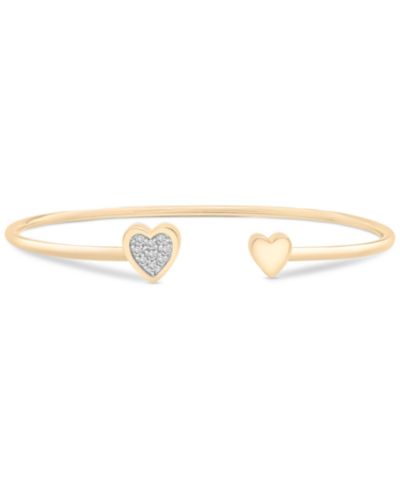 Браслет Wrapped Diamond Heart Cluster Cuff