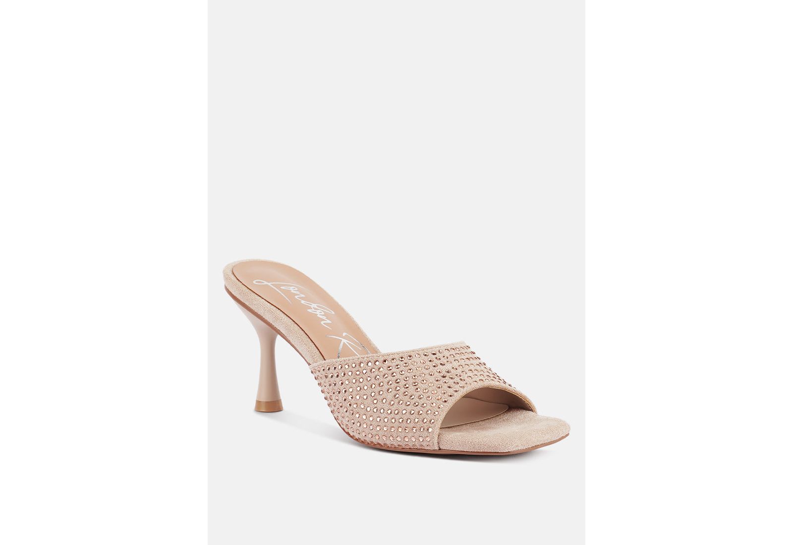Женские босоножки London Rag Imprint Heat Set Diamante Slip On
