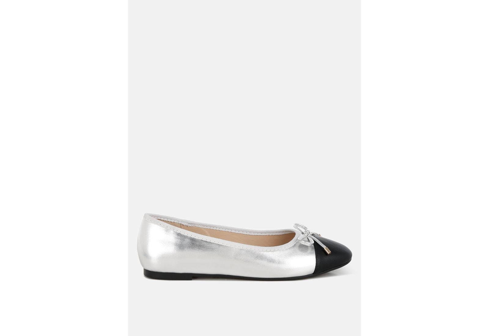 London Rag Womens Minato Two Tone Ballet Flats