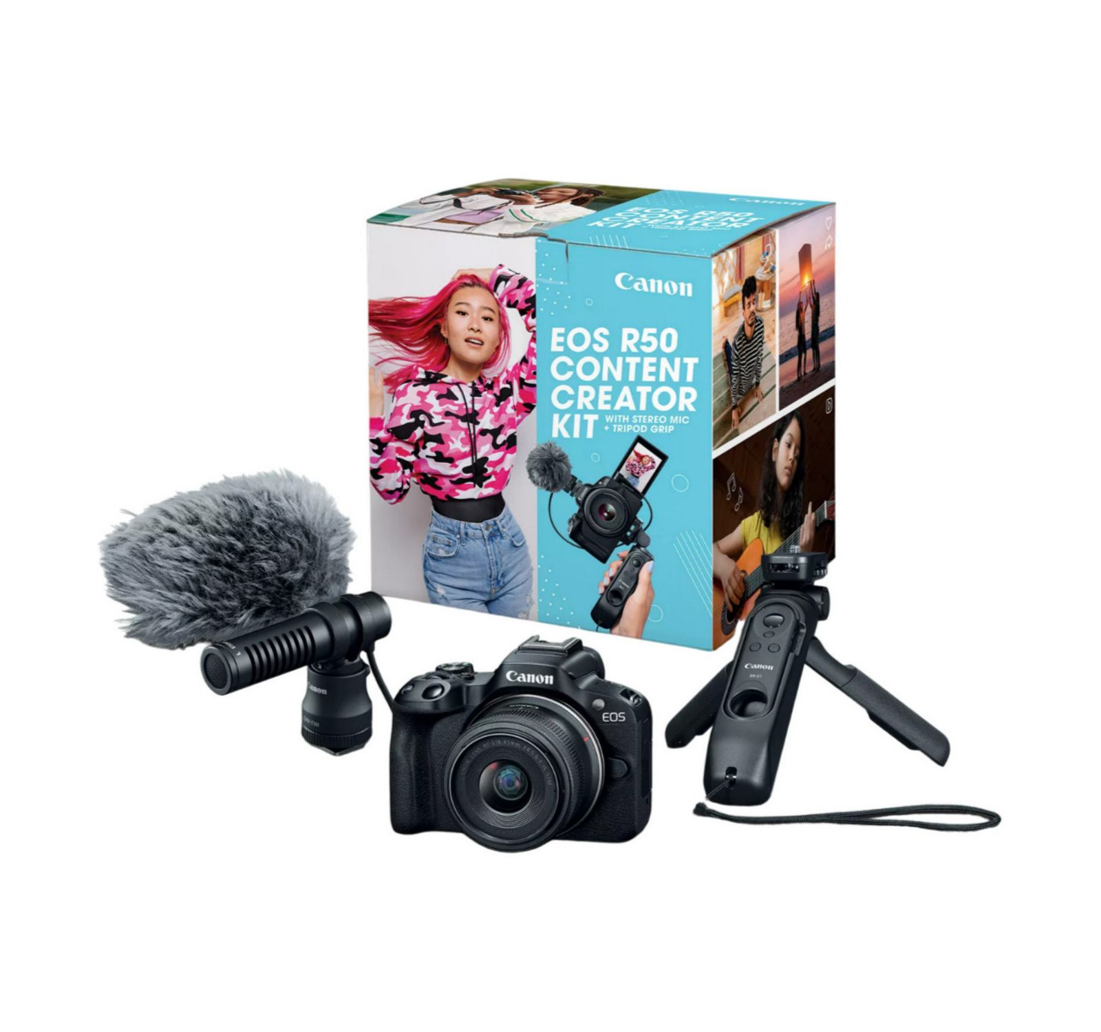 Canon EOS R50 Content Creator 4K Wireless Camera
