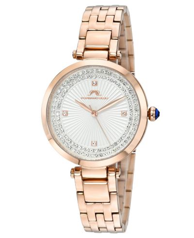 Porsamo Bleu Женские наручные часы Natalie Round Rose Tone Stainless Steel 36 mm