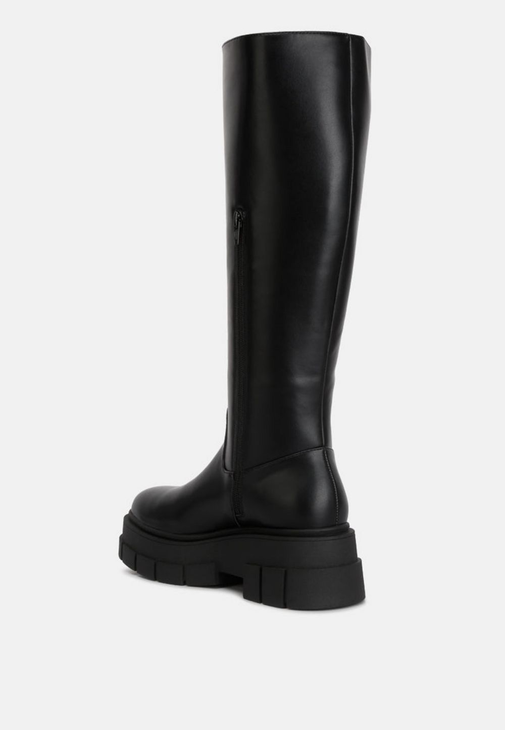London Rag Women's Blume Faux Leather Chunky Platform Knee Length Boots
