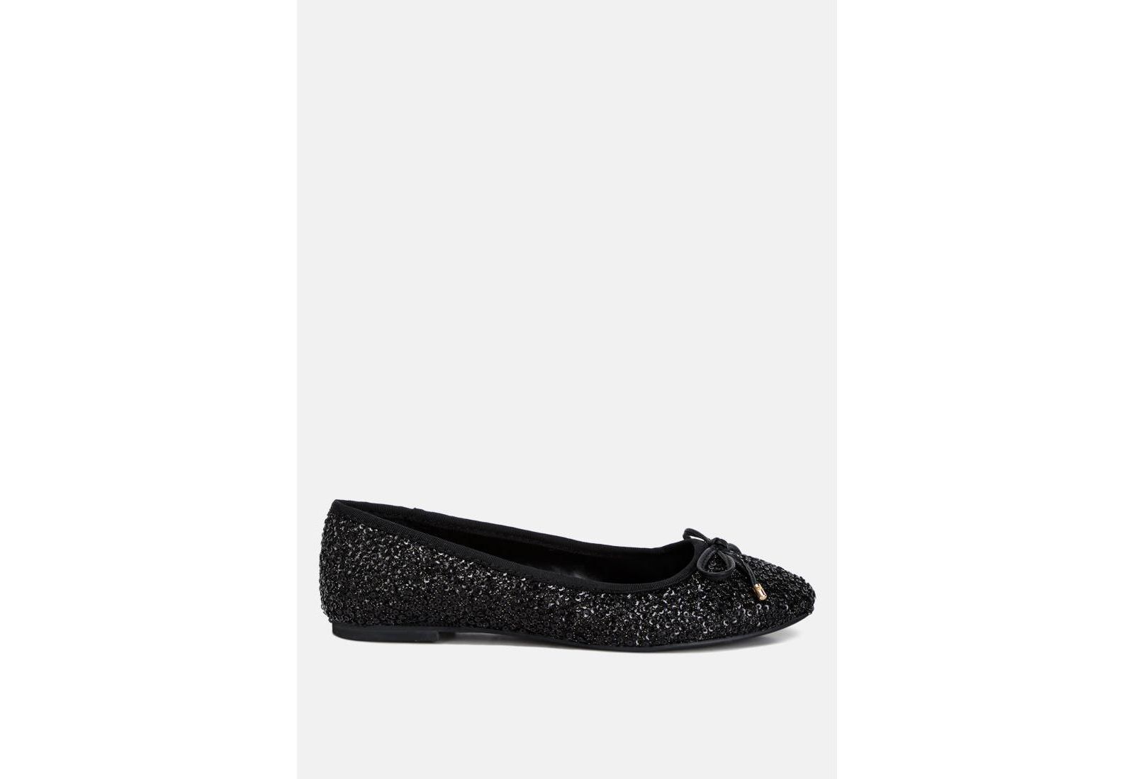 London Rag Женские Ringo Sequin Embellished Ballet Flats