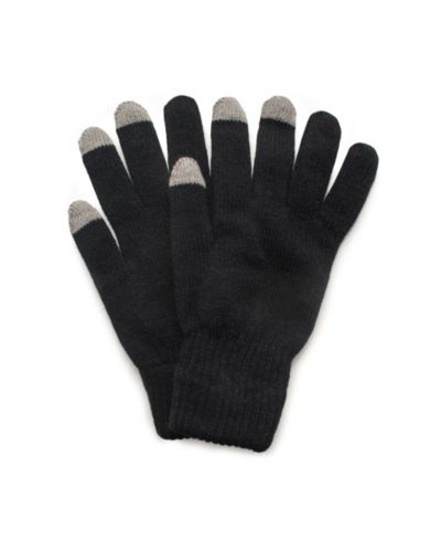 Muk Luks Unisex 2 Layer Knit Glove with Texting Fingers