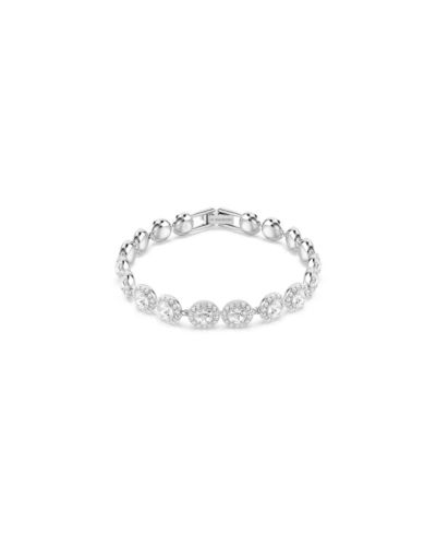 Браслет Swarovski Una с белым родиевым покрытием