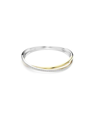 Swarovski Браслет-бэнгл Hyperbola с круглым белым кубическим цирконием
