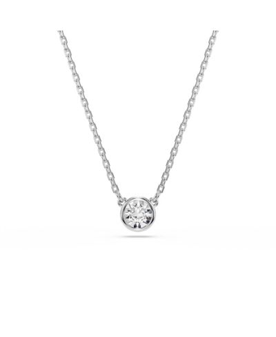 Подвеска Swarovski Imber Round Cut White Rhodium Plated