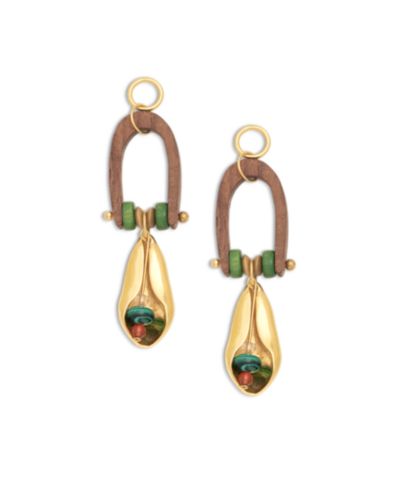 Серьги Nectar Nectar New York Natura Dangle 18K Gold Plated