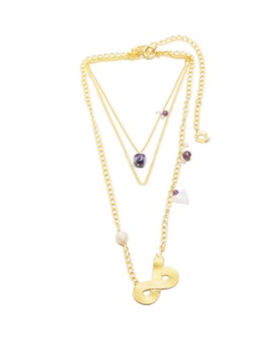 Многослойное ожерелье Nectar Nectar New York 18K Gold Plated Nuru Multi Chain