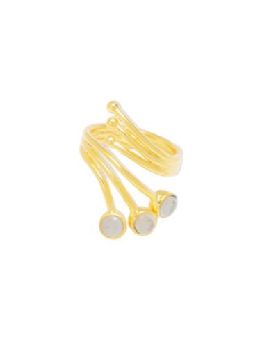 Коктейльное кольцо Nectar Nectar New York 18K Gold Plated Nubia