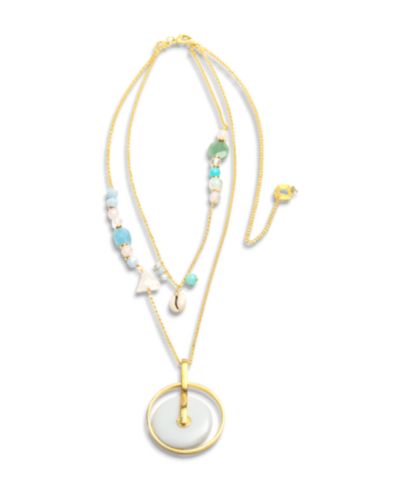 Длинная цепочка Nectar Nectar New York Ombak с напылением 18K Gold
