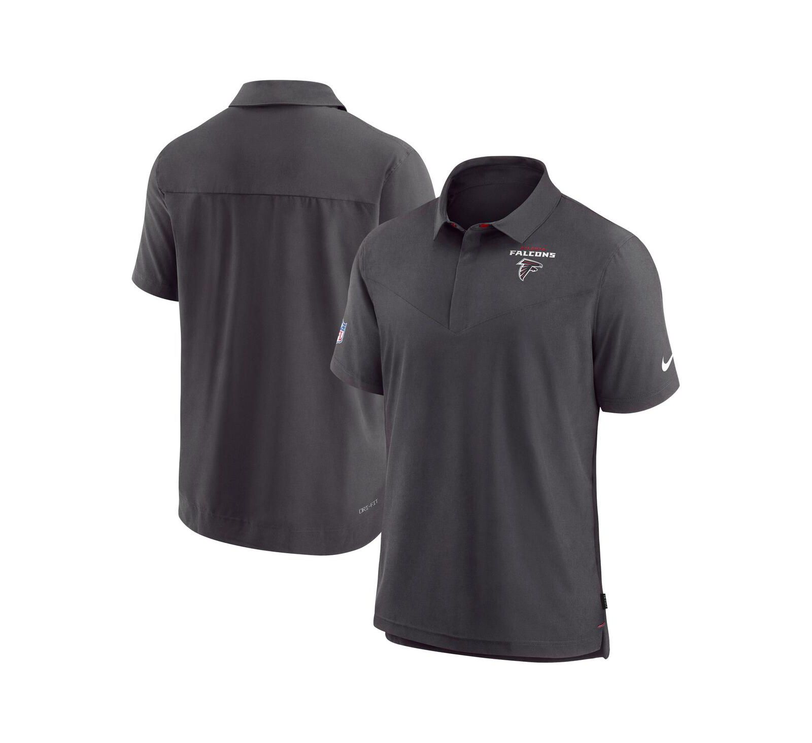 Nike Men's Black Atlanta Falcons Sideline Lockup Performance Polo