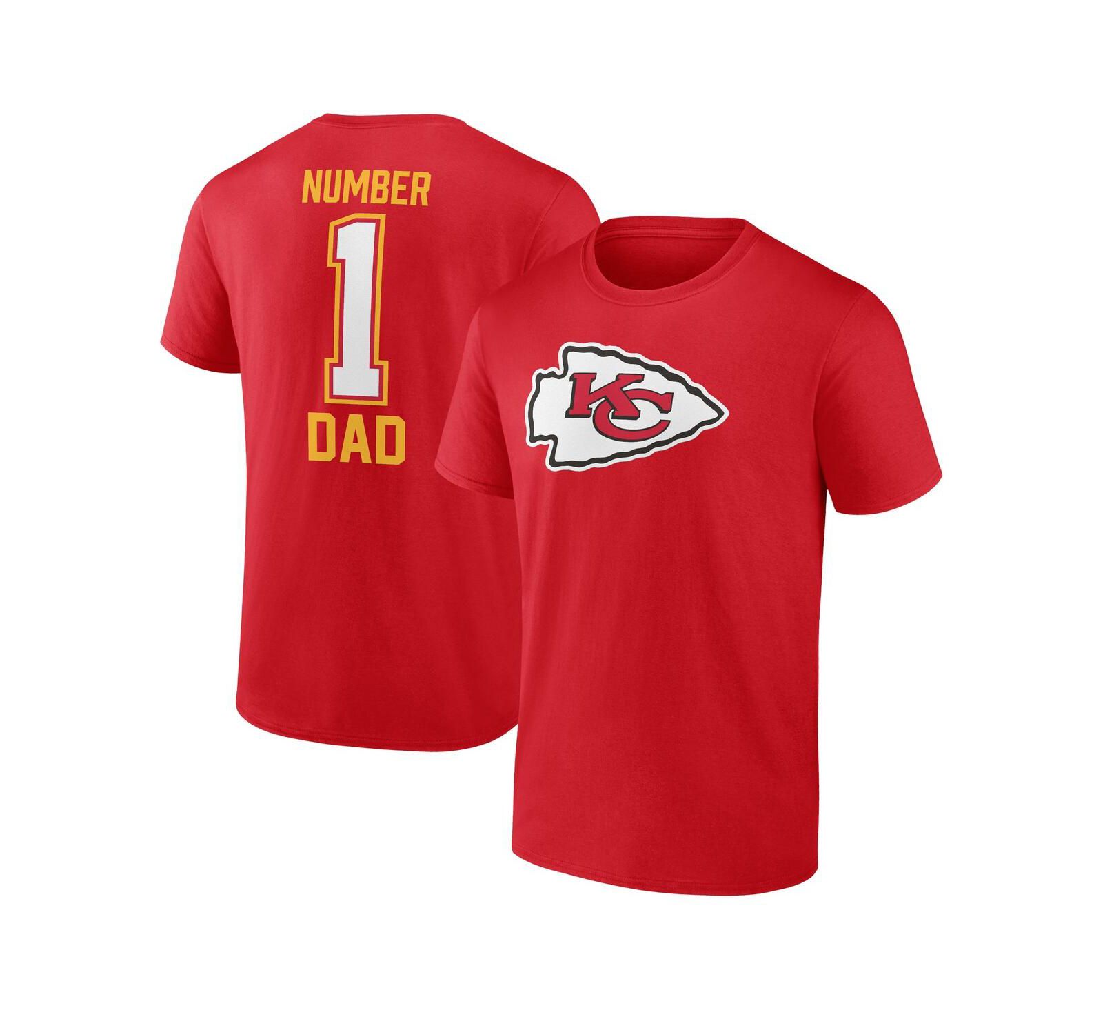 Мужская футболка Fanatics Red Kansas City Chiefs к Дню отца