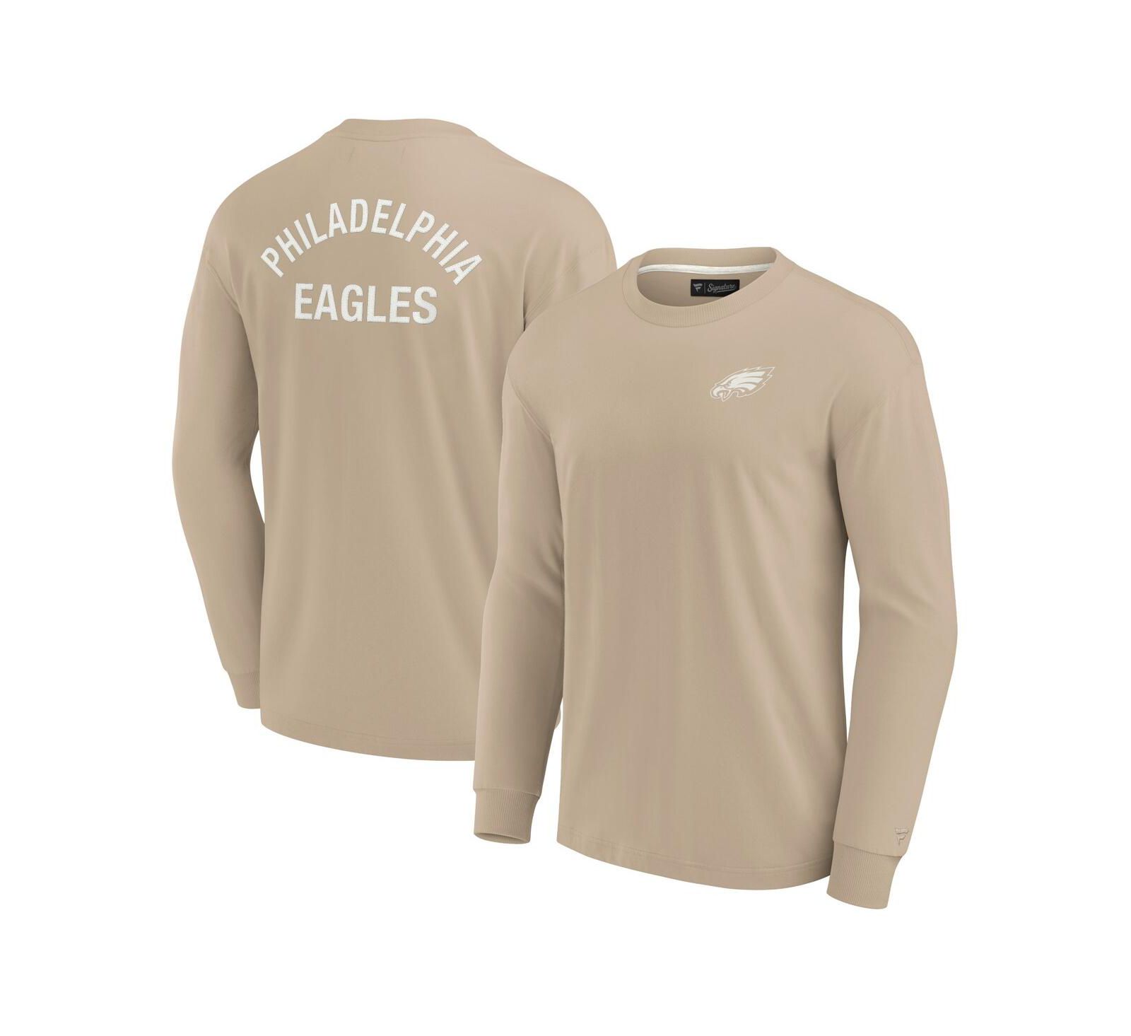 Fanatics Signature Мужская и Женская футболка Philadelphia Eagles Elements Long Sleeve Khaki