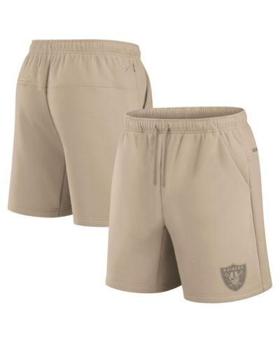 Fanatics Signature Мужские и Женские шорты Khaki Las Vegas Raiders Elements Fleece