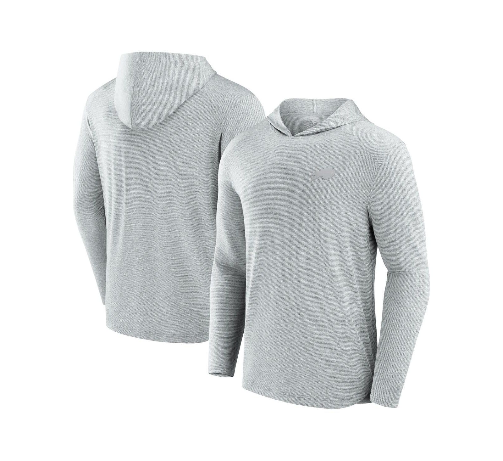Мужская футболка Fanatics Signature Gray Buffalo Bills Front Office Tech Lightweight Hoodie