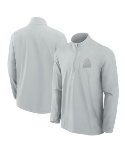 Мужская куртка Fanatics Signature Cleveland Browns Woven Quarter-Zip, серая