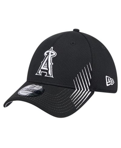 Мужская кепка New Era Los Angeles Angels Active Dash Mark 39THIRTY Flex, цвет Black