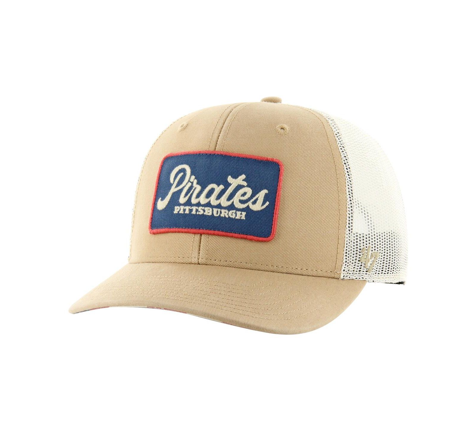 '47 Brand Men's Khaki Pittsburgh Pirates Glory Daze Trucker Adjustable Hat