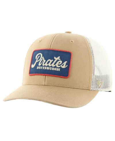 Мужская кепка '47 Brand Khaki Pittsburgh Pirates Glory Daze Trucker Adjustable