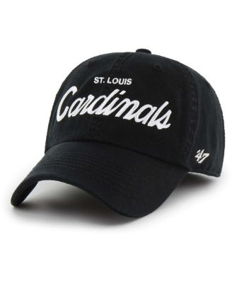 '47 Brand Men's Black St. Louis Cardinals Crosstown Classic Franchise Fitted Hat