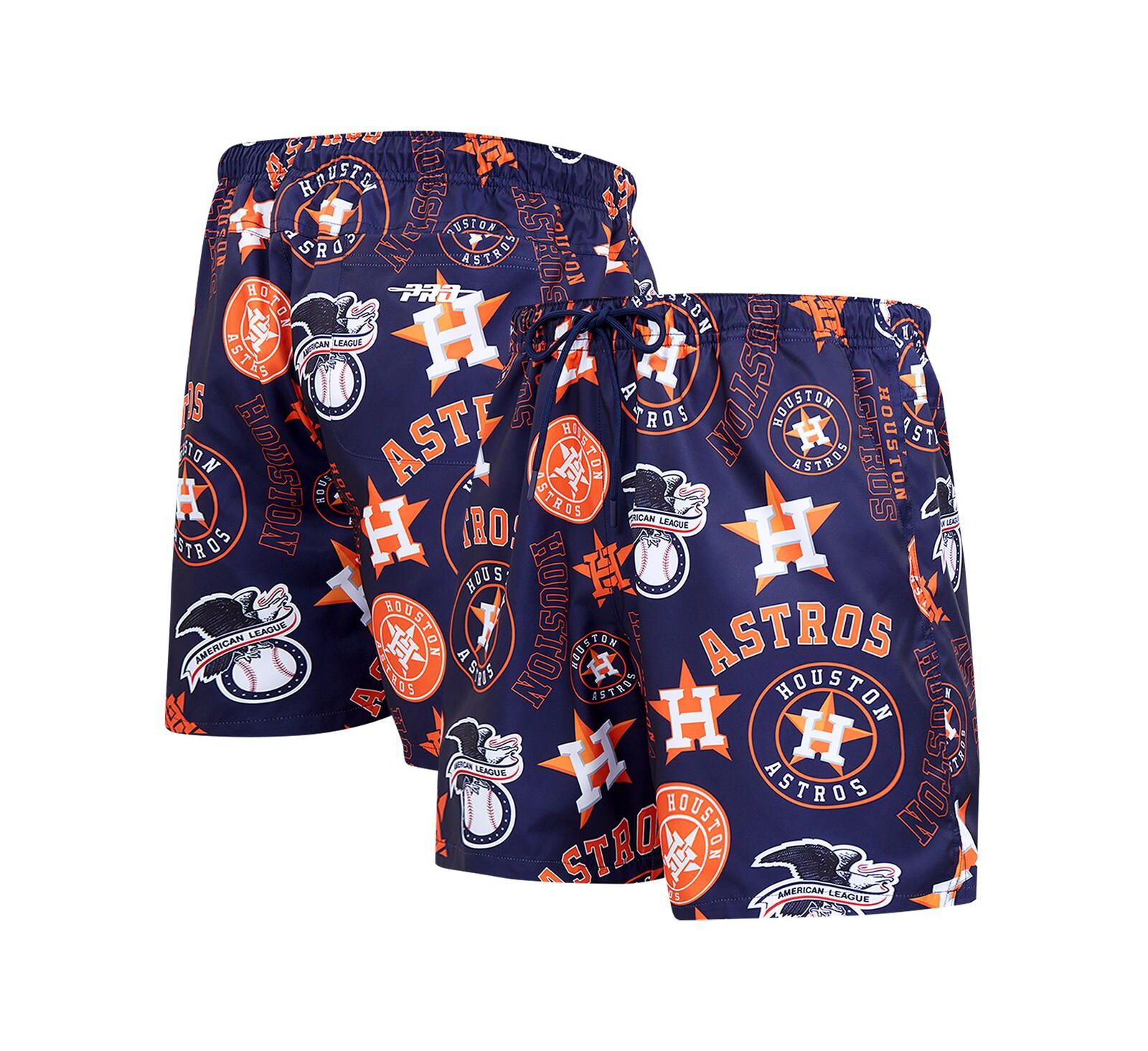 Pro Standard Мужские тканые шорты Houston Astros Toss Logo Navy