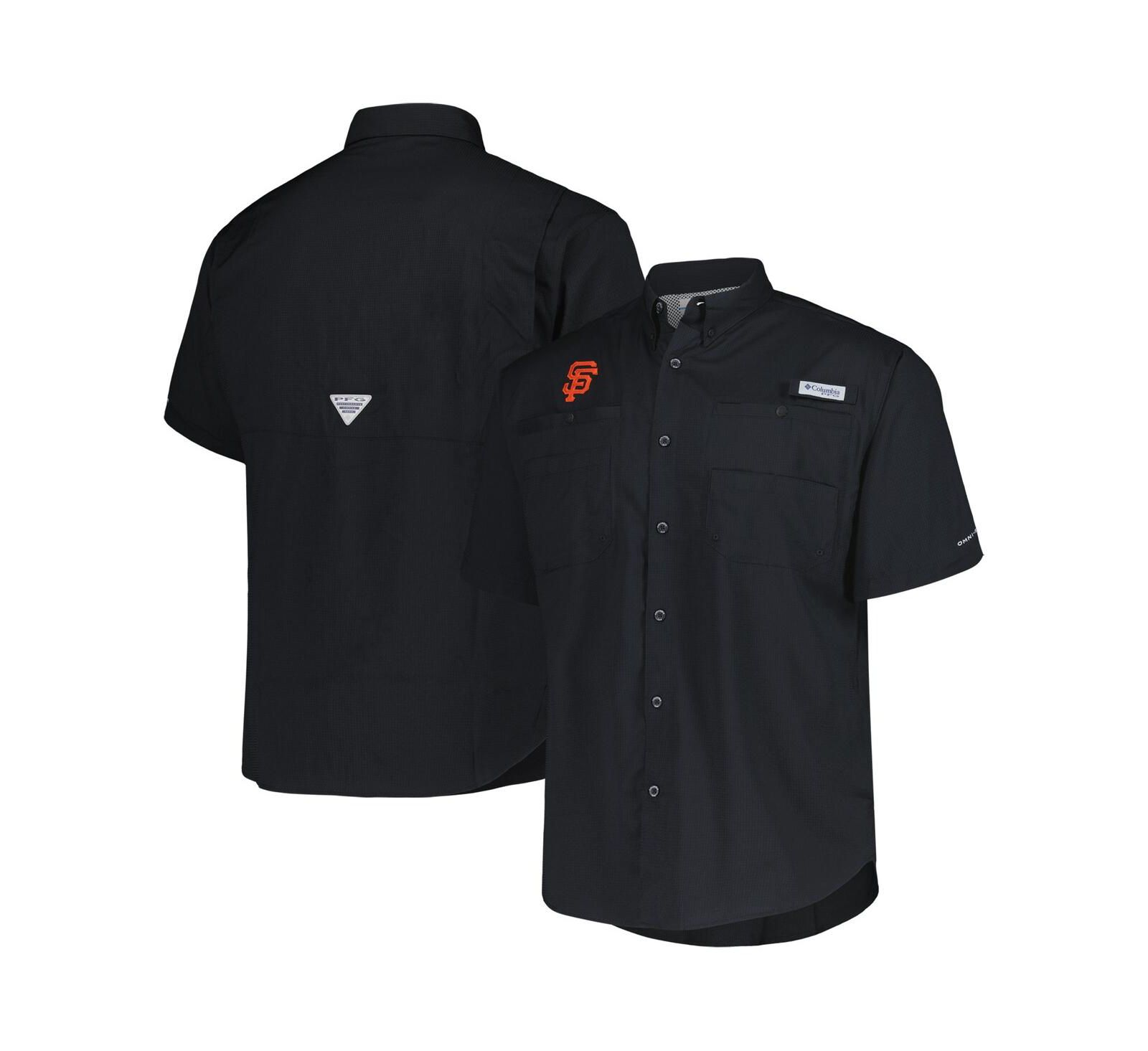Мужская рубашка Columbia San Francisco Giants Tamiami Omni-Shade Black