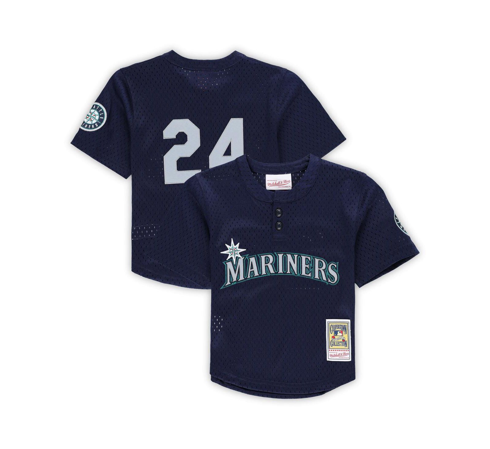 Mitchell & Ness Детская джерси Ken Griffey Jr. Seattle Mariners Cooperstown Collection Mesh Batting Practice