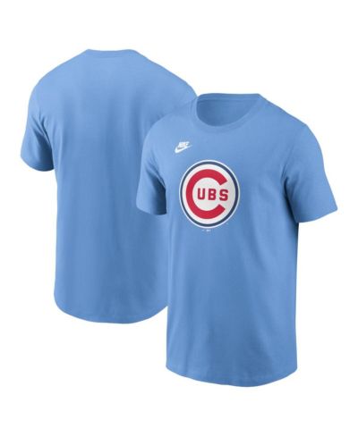 Мужская футболка Nike Chicago Cubs Cooperstown Collection Team Logo, светло-голубая