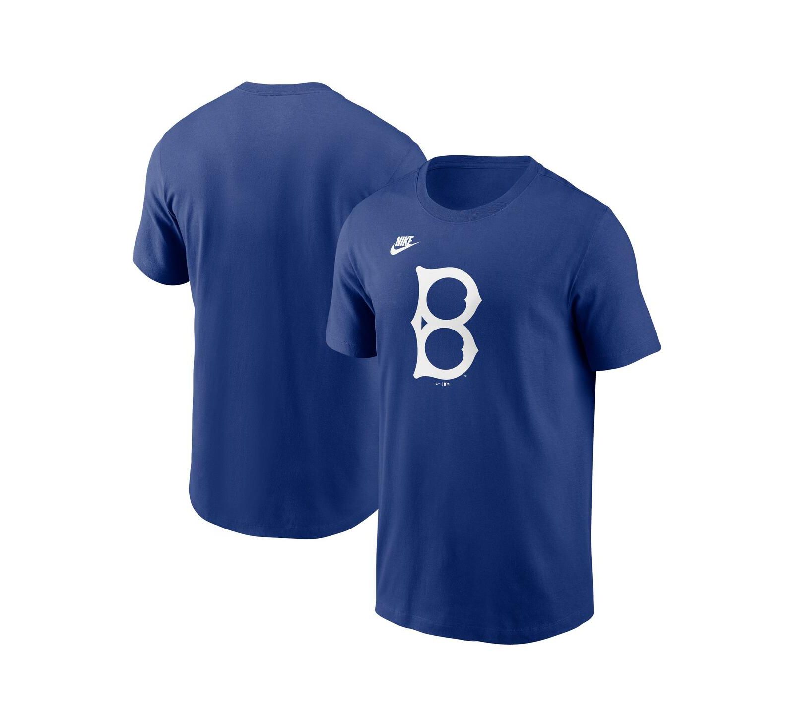 Nike Men's Royal Brooklyn Dodgers Cooperstown Collection Team Logo T-Shirt