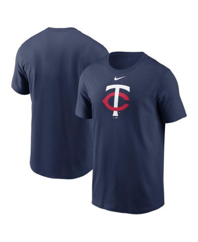 Мужская футболка Nike Minnesota Twins Fuse Logo темно-синего цвета