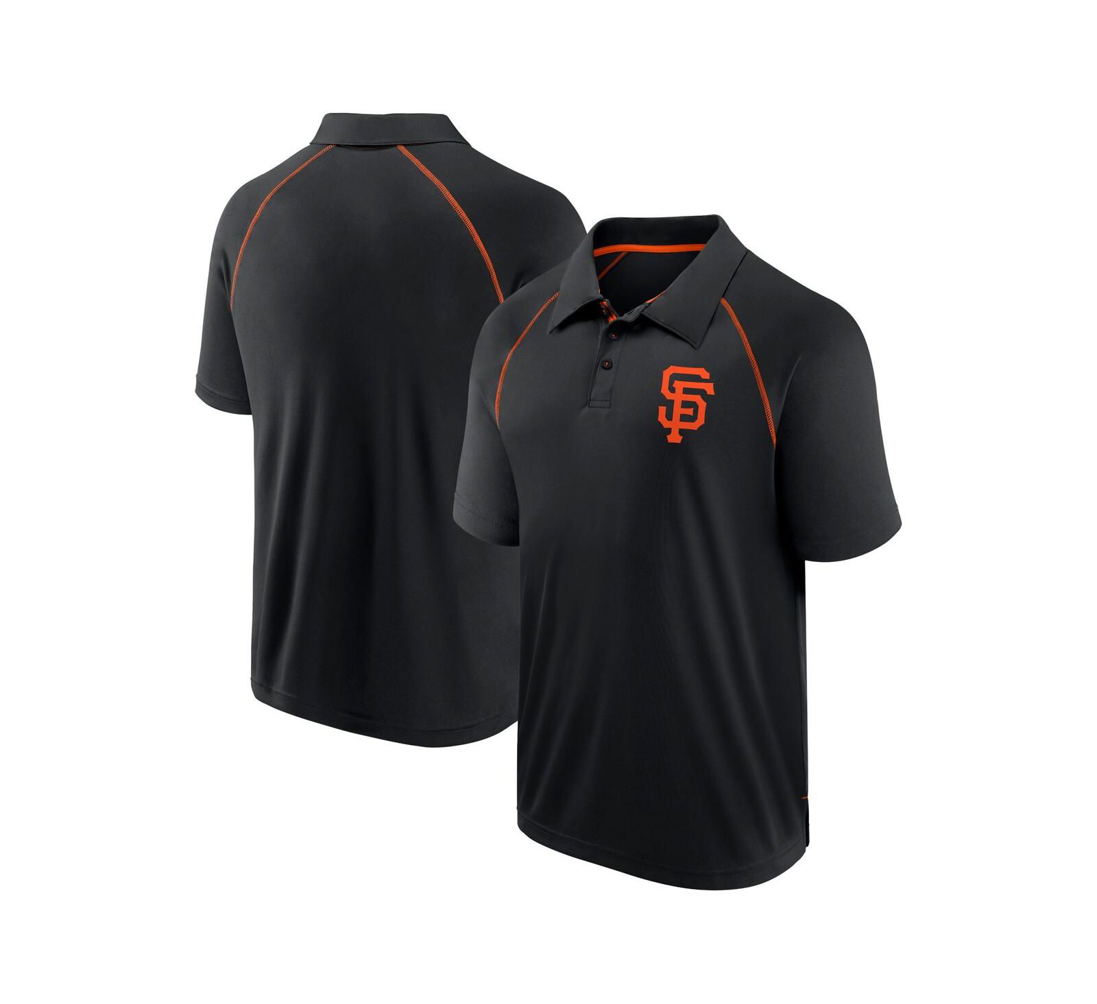 Fanatics Men's Black San Francisco Giants Strong Alone Raglan Polo