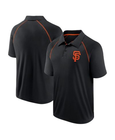 Fanatics Men's Black San Francisco Giants Strong Alone Raglan Polo