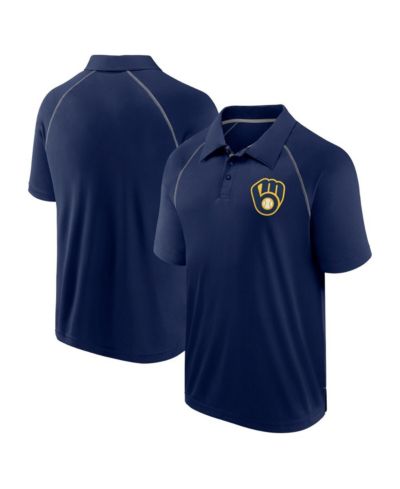 Мужская поло Fanatics Navy Milwaukee Brewers Strong Alone Raglan
