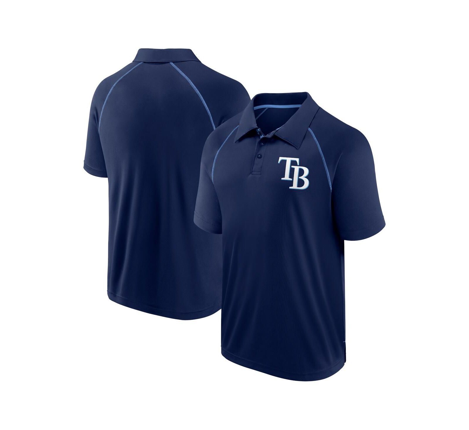 Мужская поло Fanatics Navy Tampa Bay Rays Strong Alone Raglan