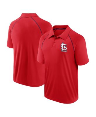 Мужская поло-рубашка Fanatics Red St. Louis Cardinals Strong Alone Raglan