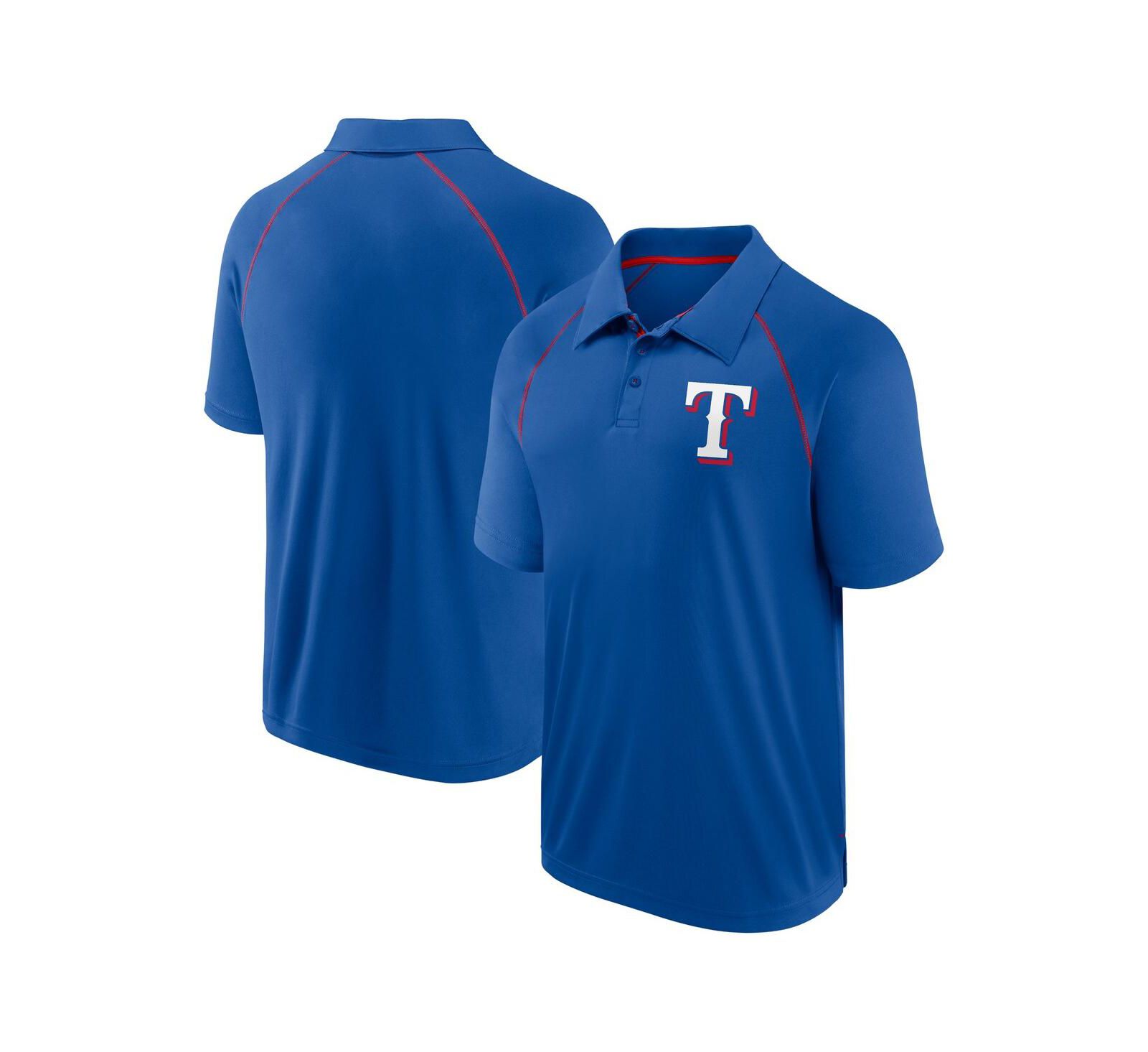 Мужская рубашка поло Fanatics Texas Rangers Strong Alone Raglan, синяя